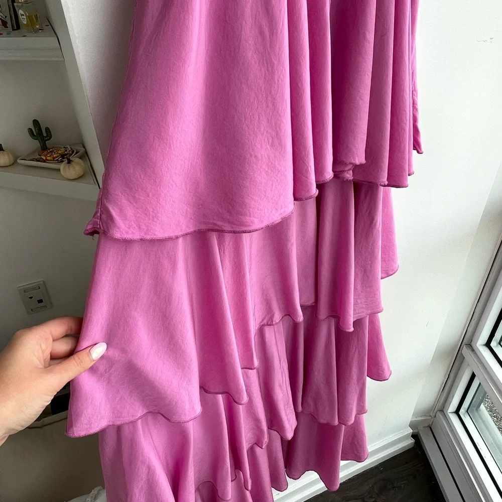 DIXIE Pink Ruffle Dress - Picture 4 of 7